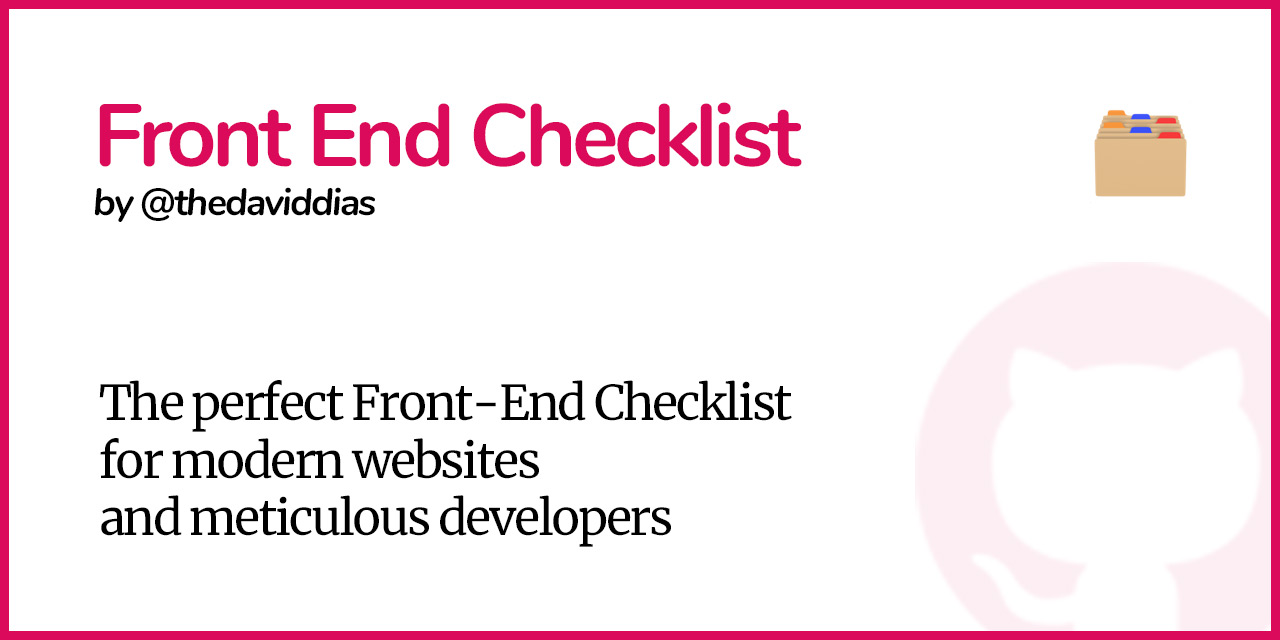 Front-End Checklist